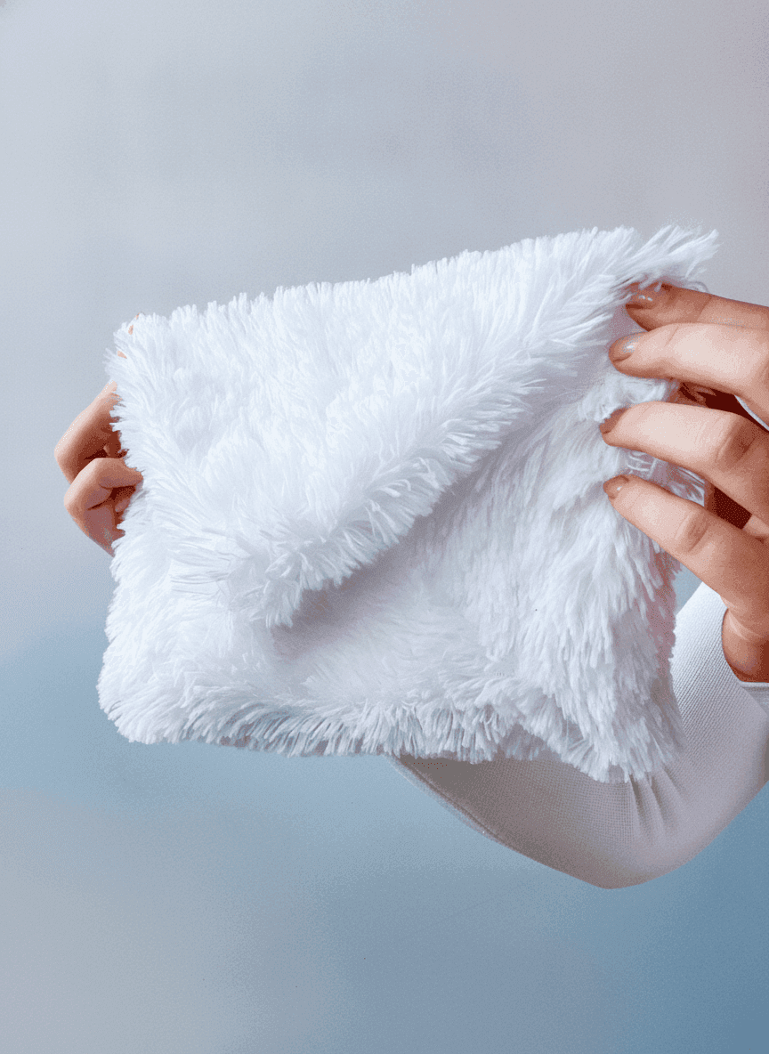 Fringed Fabric Envelope Pouch