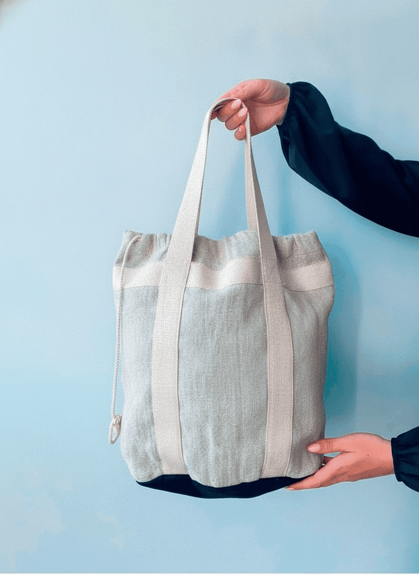 Canvas Drawstring Tote Bag