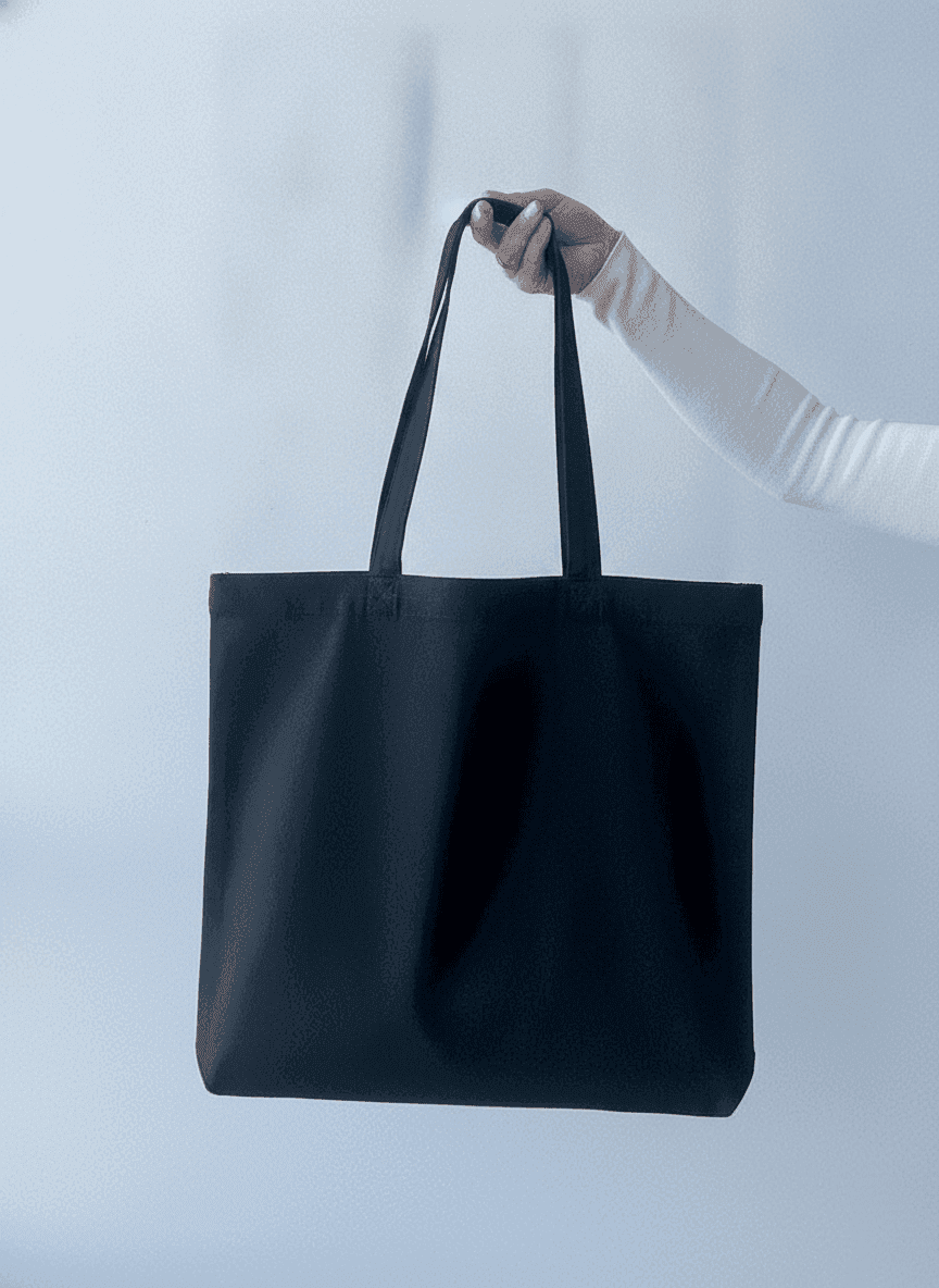 Black Heavy-Duty Eco Cotton Tote Bag