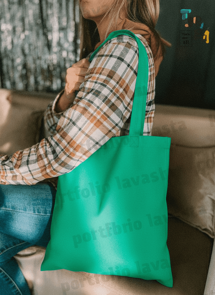 Green Spunbond Tote Bag