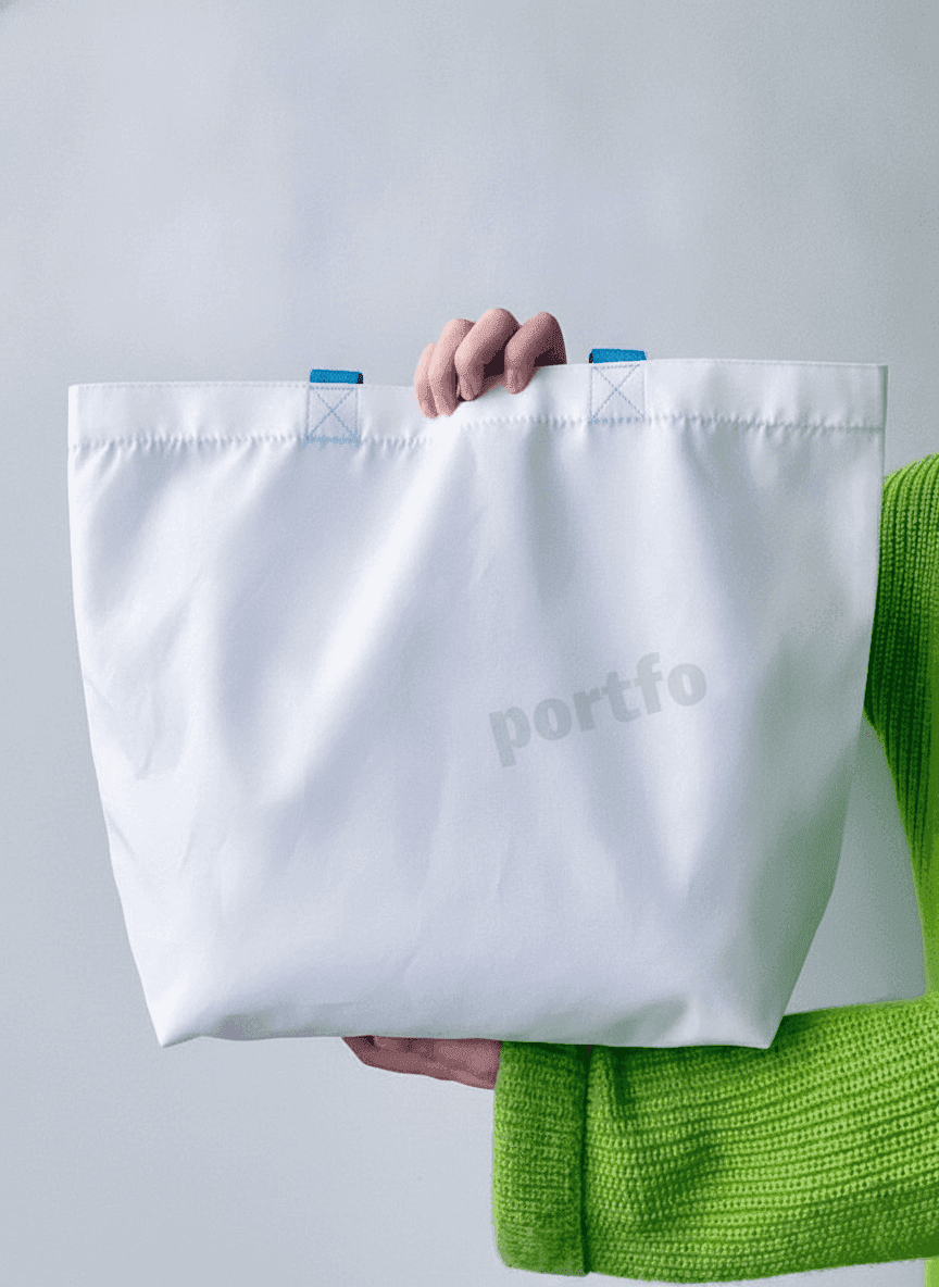 Lined Oxford Beach Tote